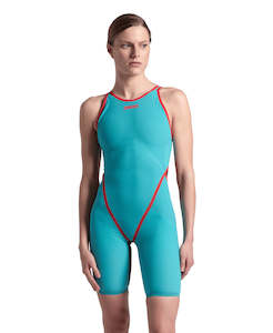 Women Technical Racing: Women's Powerskin Carbon Core FX LE OB Turquoise-Metallic