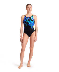 Arena Feel Women's Talea U Back Swimsuit - Black-Multi