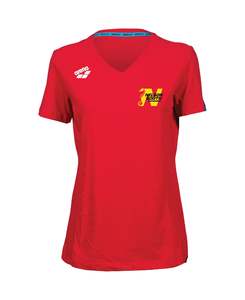 Nelson South Swimming: Nelson South Women's Panel T-Shirt - Red