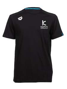 Kapiti Gymnastics 1: Kapiti Gymnastics Team Panel T-Shirt - Black