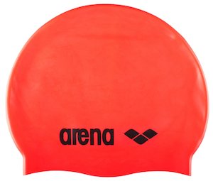 Caps: Arena Classic Silicone Cap Fluo Red-Black