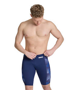 Arena Performance Men's Halftone Swim Jammer - Navy