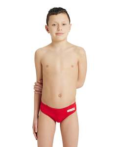 Arena Performance Boys' Solid Team Swim Briefs - Red-White