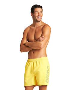 Beach Wear: Fundamentals ARENA Logo Boxer Maracujia-Royal-White