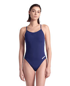 arena Performance Women's Solid Lace Back Navy-White