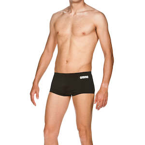 M Solid Training Swimwear: Arena Men's Solid Squared Short Black