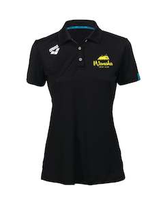 Wanaka Women's Solid Polo - Black