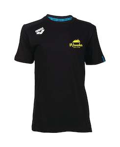 Wanaka Jr Panel T-Shirt - Black