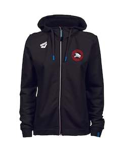 Roskill Masters Swim Club: Roskill Masters Women's Hooded Panel Jacket - Black