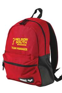 Nelson South Swimming: Nelson South Team 30 Backpack - Red