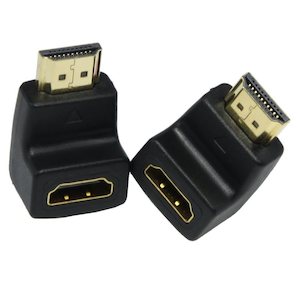 Right angle hdmi adapter