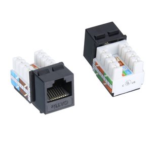 Keystone Jack for cat5e - black
