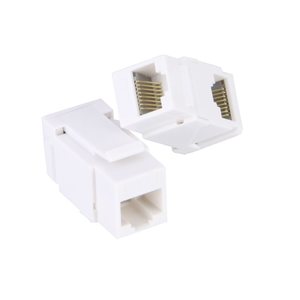 Inline joiner for cat 6 - white