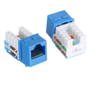 Products: Keystone Jack for cat5e - blue