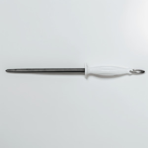 Products: Cambrian Steel Black Nitride Sharpening Steel No.8 Polish, White, 12" • Argus