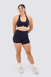 new arrivals: Essentials Halter Crop - Onyx