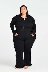 All Bottoms: Lounger Flares - Onyx