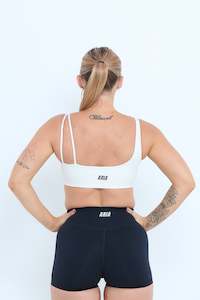 Sports Bra: Offset Sports Bra - Milk