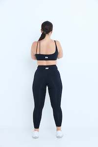 Sports Bra: Offset Sports Bra - Onyx