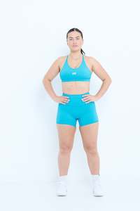 Sports Bra: Limitless Sports Bra - Cyan