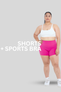 Shorts: SHORTS + SPORTS BRA BUNDLE