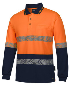 Products: JB's Hi Vis L/S Segmented Tape Polo 6HLST Aria Discount