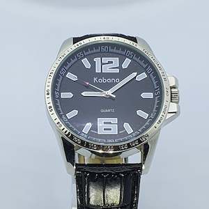 Designer Watch Collection: KABANA Gents Black on Black Quartz Watch