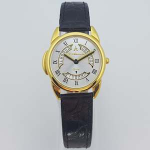 Designer Watch Collection: St Alexander GS504 Ladies Gold Bezel Quartz Analogue Dress Watch
