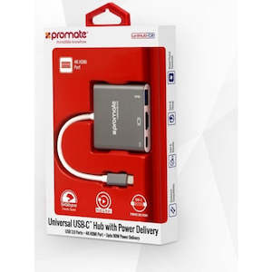 Memory Cards: Promate Type C USB 3.0 Hub