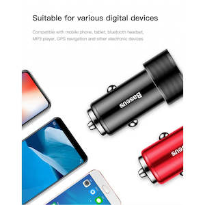 Chargers: Baseus Dual USB Quick Charge 36W Car Charger