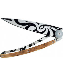 Deejo Art Knives: Deejo Tattoo 37g, Juniper Tribal
