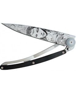 Deejo Art Knives: Deejo Tattoo 37g, Granadilla Succubus