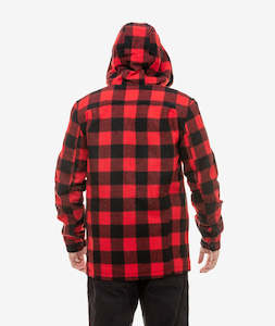 Swanndri Hudson Hoody 100% NZ Wool Red Check