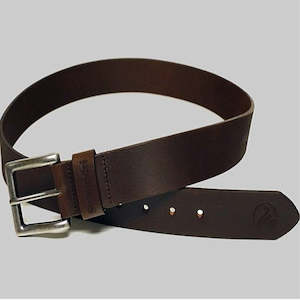 Swanndri: Swanndri Men's Brown Leather Jean Belt - 40mm Wide