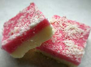 Coconut Ice Fudge