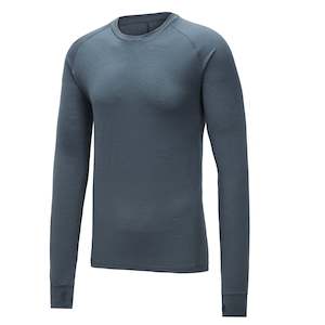 Mens Top Base Layer >Merino Wool Long Sleeve: PANTHER - Mens Merino Wool Baselayer Big Cat Long Sleeve Crew Neck