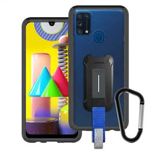 Samsung Galaxy M Series: BX3-SS20-M31 | SAMSUNG GALAXY M31 CASE | MOUNTABLE SHOCKPROOF RUGGED CASE FOR OUTDOORS W/ CARABINER