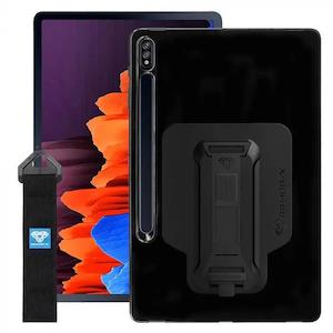 Galaxy Tab S7: PXS-SS-S7P_S8P | Samsung Galaxy Tab S8+ S8 Plus SM-X800 / SM-X806 | Shockproof Case w/ Kickstand & hand strap & X-Mount