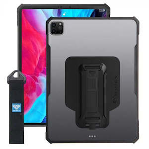 Ipad Pro Cases: DXS-iPad-PR7 | iPad Pro 12.9 ( 4th / 5th / 6th Gen. ) 2020 / 2021 / 2022 | Ultra slim 4 corner Anti-impact tablet case with hand strap kick-stand & X-Mount Supports Apple Pencil 2 Wireless Charging