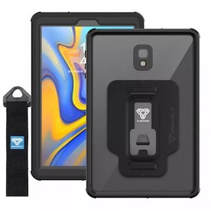Samsung Galaxy Tab A Series: MXS-T590 | SAMSUNG GALAXY TAB A 10.5 2018 T590 T595 | IP68 WATERPROOF CASE WITH HANDSTRAP & KICKSTAND & X-MOUNT