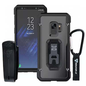 Samsung Galaxy S Series: BT-S9-BK | SAMSUNG GALAXY S9 | SHOCKPROOF RUGGED CASE + BELT CLIP & CARABINER