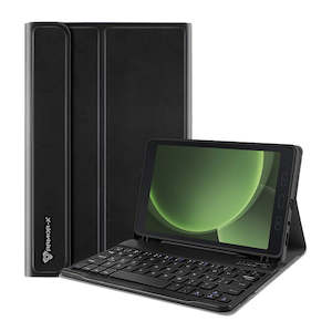 Samsung Galaxy Tab Active Series: HKV-SS-X306 | Samsung Galaxy Tab Active5 SM-X306B / Tab Active3 SM-T570 SM-T575 SM-T577 | Detachable Keyboard Case with PU leather Folio Cover