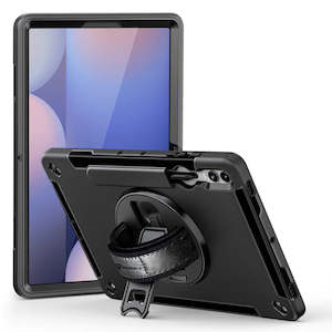 Samsung Galaxy Tab S10+ Case | Rainproof Rugged with Strap & Kickstand