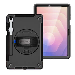 Samsung: RIN-SS-X730 | Samsung Galaxy Tab S11 SM-X730 / X736 / X738 | Rainproof military grade rugged case with hand strap and kick-stand