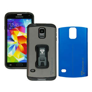Armor-X Rugged case for Samsung S5. Dual PC design & Metal Spray | CX-S5