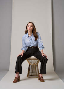 Loobies Story: Eton Shirt Blue Stripe