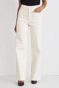 Zoey Ecru High rise Jean