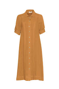 Echo Shirt Dress Saffron