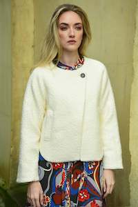 Lets Go To The Crop Jacket Ivory