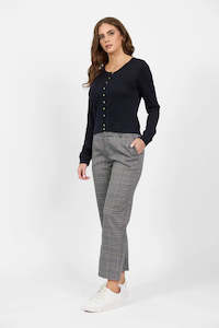 Merino Cropped Cardi midnight